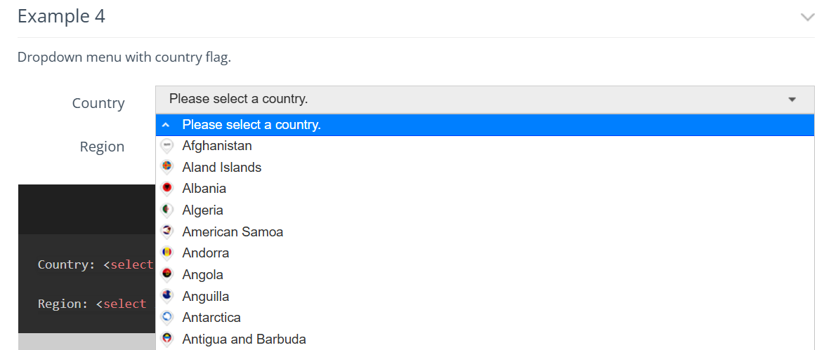 Pin Country Flag